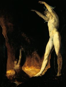 Satan ruft Beelzebub von Johann Heinrich Füssli