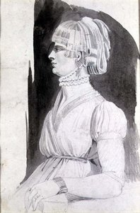 Studie einer Frau