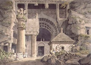 Antike Ausgrabungen in Carli, Platte XIV, graviert von Daniel Havell 1809 von Henry (after) Salt