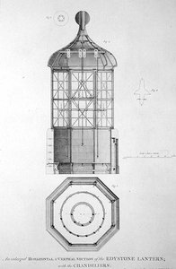 Edystone-Leuchtturm, graviert von Edward Rooker von Henry (after) Winstanley