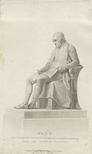 Handsworth - Denkmal von James Watt: Punktierstich, nd [?19. Jh.] (Druck) von Henry Adlard
