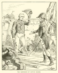 Die Kapitulation von Kapitän Dacres von Henry Alexander (after) Ogden