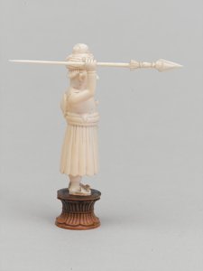 Schwarzer Bauer, Schachfigur, Indien von Henry Alexander Ogden
