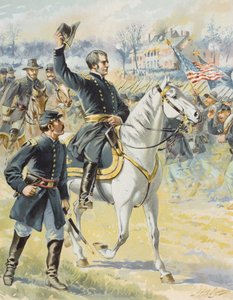 Generalmajor Hooker in der Schlacht von Chancellorville, Virginia, 3. Mai 1863 von Henry Alexander Ogden