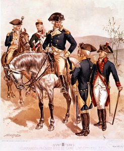Uniform des Oberbefehlshabers und der Offiziere der amerikanischen Kontinentalarmee