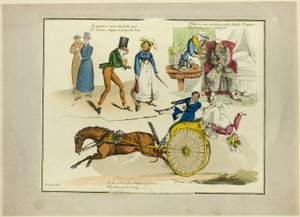 Tafel aus Illustrationen zu beliebten Liedern von Henry Alken