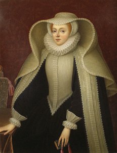 Elizabeth, Lady Hoby, geborene Elizabeth Cooke 1528-1609, Spätes 18. Jahrhundert von Henry Bone