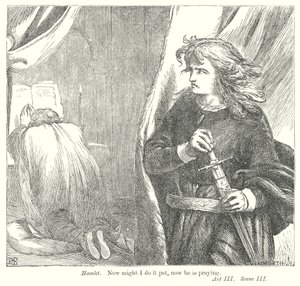 Hamlet (Gravur) von Henry Courtney (after) Selous