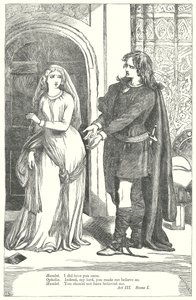 Hamlet (Gravur) von Henry Courtney (after) Selous