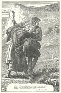 König Lear (Gravur) von Henry Courtney (after) Selous