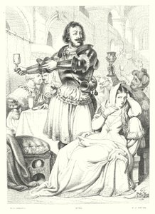 Lord Byrons Childe Harold, Canto III, Strophe 48 von Henry Courtney (after) Selous