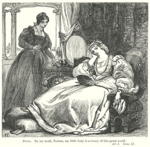 Der Kaufmann von Venedig (Gravur) von Henry Courtney (after) Selous