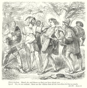Die zwei Herren aus Verona (Gravur) von Henry Courtney (after) Selous