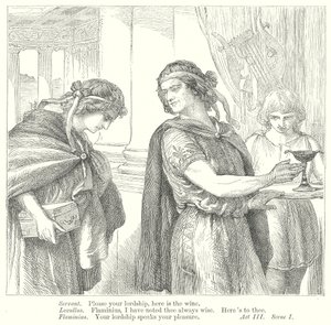 Timon von Athen (Gravur) von Henry Courtney (after) Selous