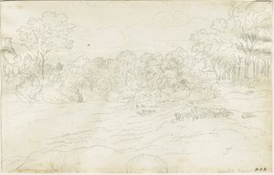 Eccleshall Village: Federzeichnung, undatiert [1788-1855]