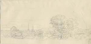 Lichfield - Fernansicht: Federzeichnung, undatiert [1788-1855]