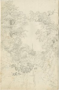 Lichfield Kathedrale - Südostansicht von Henry Curzon Allport