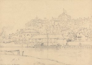 Schloss Windsor von den Brocas von Henry Edridge