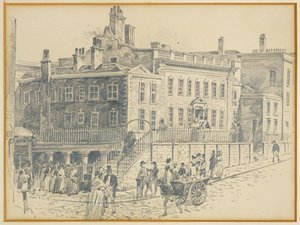 Dr. Whites Haus, King Street (nach einem Druck von Ralston)