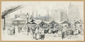 Flat Iron Market, Salford von Henry Edward Tidmarsh