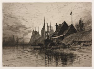 Abend, New Yorker Hafen