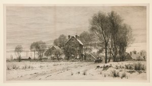 Der Tag endet, die Nacht bricht herein: Ein Nachmittag im Februar von Henry Farrer