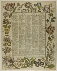 Titelseite, aus Zwölf Monate der Blumen von Henry Fletcher