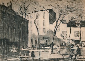 La Place Du Tertre Ein unberührter Dorfplatz, ca. 1927, 1927