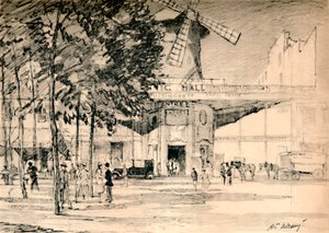 Le Moulin Rouge, ca. 1927 von Henry Franks Waring