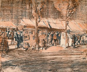 Der Daub-Markt Ein monströser Flohmarkt, ca. 1927, 1927 von Henry Franks Waring
