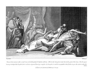 Versuch, böse Geister auszutreiben, die einen Patienten im San Spirito Krankenhaus, Rom, 1792, besessen haben