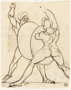 Kampf zweier Griechen von Johann Heinrich Füssli