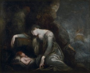 Danaë und Perseus auf Seriphos(?) von Johann Heinrich Füssli