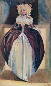 Skizze einer Dame, 18. Jahrhundert