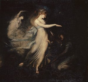 Die Feenkönigin erscheint Prinz Arthur, 1785-88 von Johann Heinrich Füssli