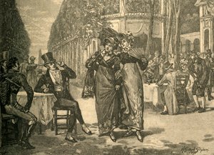 Schönlinge und Schönheiten der Regency-Periode, frühes 19. Jahrhundert, ca. 1890