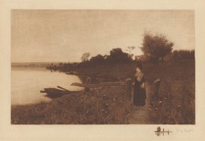 Ohne Titel (Spaziergang im Mondlicht) von Henry Golden Dearth