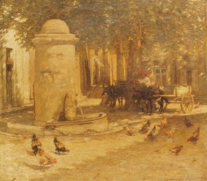Brunnen in einem provenzalischen Dorf