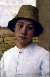 Der junge Landarbeiter, ca. 1885 von Henry Herbert La Thangue