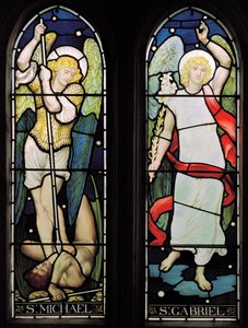 Erzengel St. Michael & St. Gabriel, 1882 von Henry Holiday