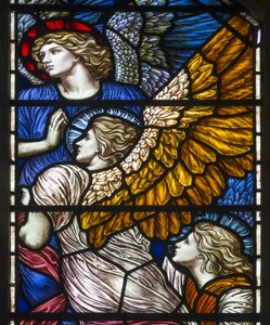 Buckland, St. Maria, Die Barcote-Kapelle, Lobende Engel, 1889