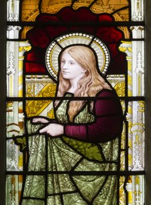 Cambridge, Trinity College, Heaton Butler & Bayne, Henry Holiday, Phoebe, 1870, Phoebe Cookson, adaptiert von Carl Almquist