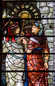 Durham Cathedral, Moses verlässt den Hof des Pharao (Detail), 1895