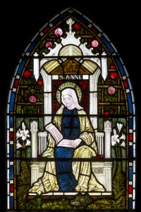 Kirkstall, St Stephen, Heaton Butler & Bayne, Henry Holiday, St. Anna, ca. 1870 von Henry Holiday