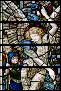 Romsey Abbey, Der Teich von Bethesda (Detail), Engel von Henry Holiday