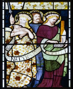 St. Cecilia, St. Agnes & St. Georg, ca. 1872 (Buntglas) von Henry Holiday