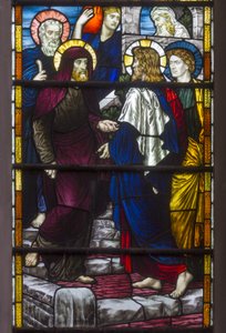 Westminster, St. Margareta, Christus verlässt das Haus von Maria & Martha, 1883 von Henry Holiday