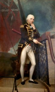 Porträt von Konteradmiral Cuthbert Collingwood, zweiter Befehlshaber von Horatio Nelson in der Schlacht von Trafalgar (1805)