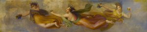 Die Horae oder Jahreszeiten (früher als drei angenommen), die ihre verschiedenen Produktionen verbreiten, 1834 von Henry Howard
