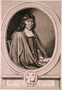 Porträt von Thomas Mace (1612-1706) graviert von William Faithorne (1656-c.1701) (Stich)